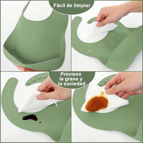 Kit de platos de silicón para bebés